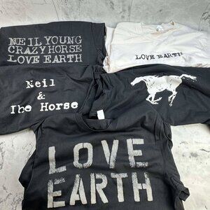 Neil Young Crazy Horse Love Earth Tour Shirt Lot
